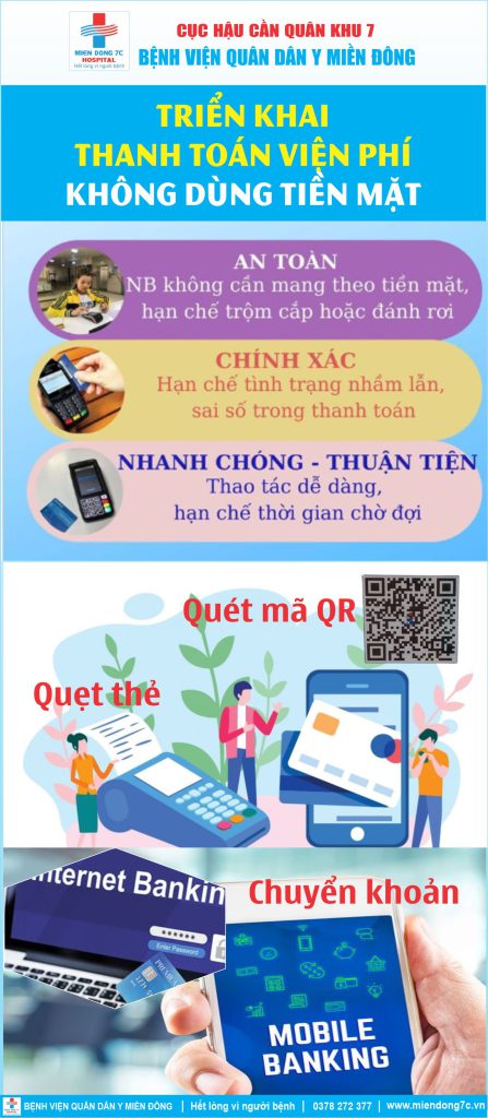 Triển khai thanh toán viện phí không dùng tiền mặt