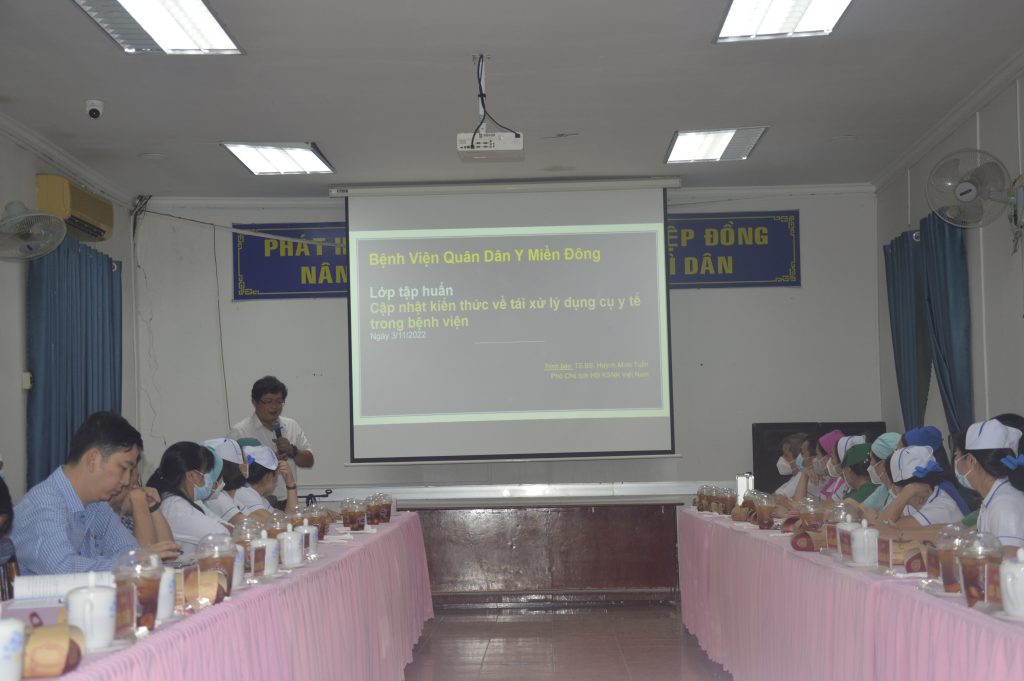 Tập huấn nâng cao năng lực kiểm soát nhiễm khuẩn Bệnh viện