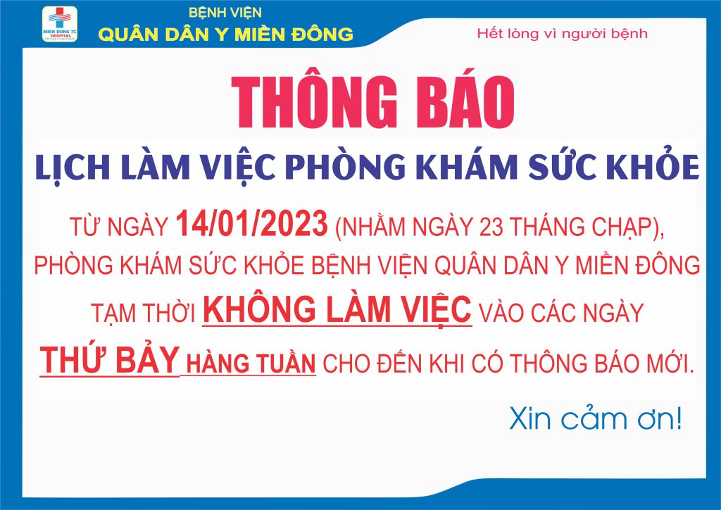 Lịch làm việc Phòng KSK